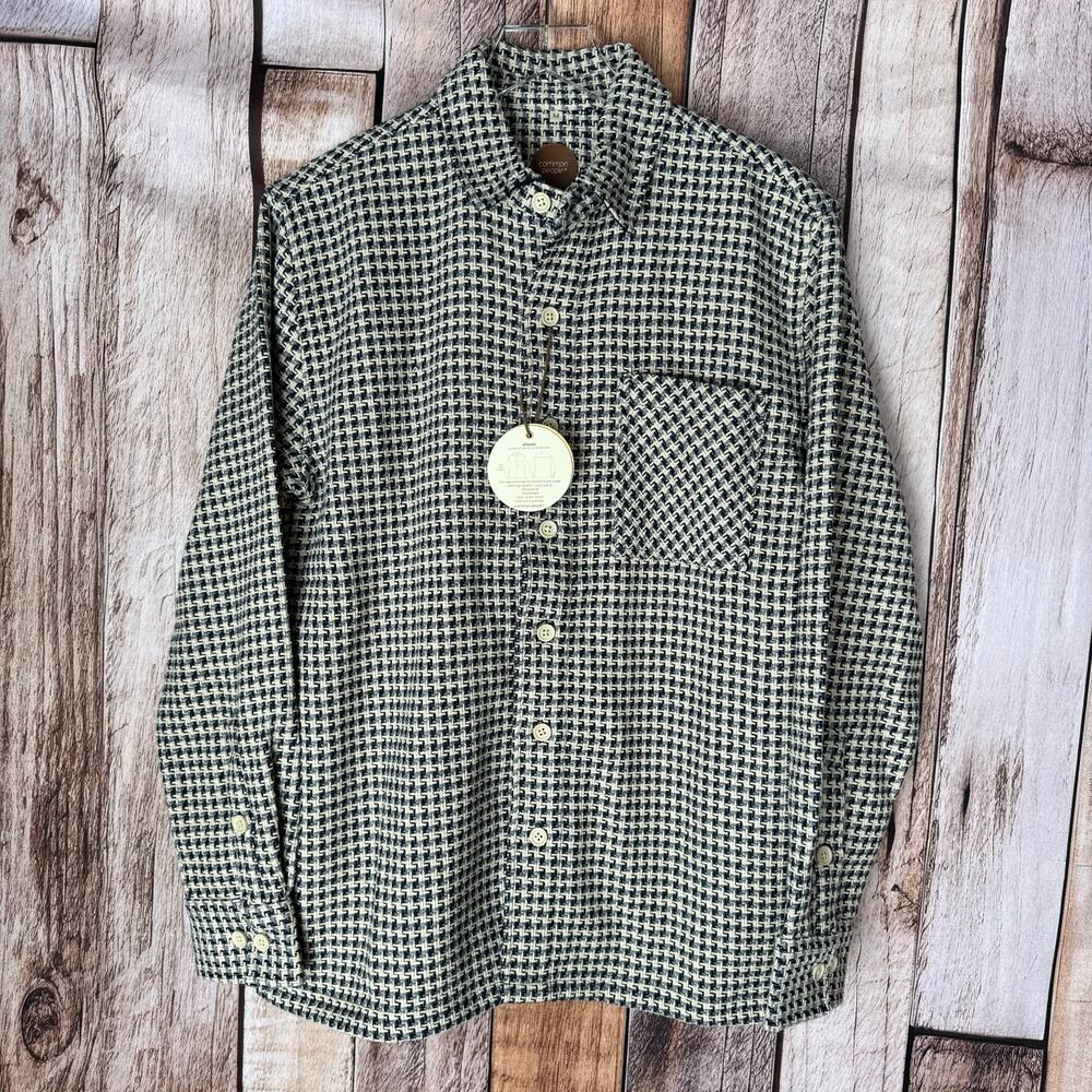 Common People Shirt Granby Luxe Hybrid Overshirt James Plaid Casual Medium NWT